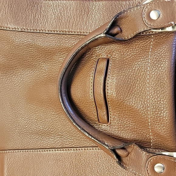 Soft buttery leather handbag by b. Makowski - Picture 6 of 7